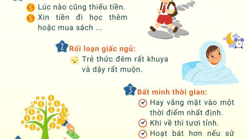 DẤU HIỆU NHẬN BIẾT TRẺ SỬ DỤNG MA TÚY